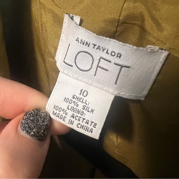 100% Silk Jacket vintage Ann Taylor Loft - Picture 3 of 6